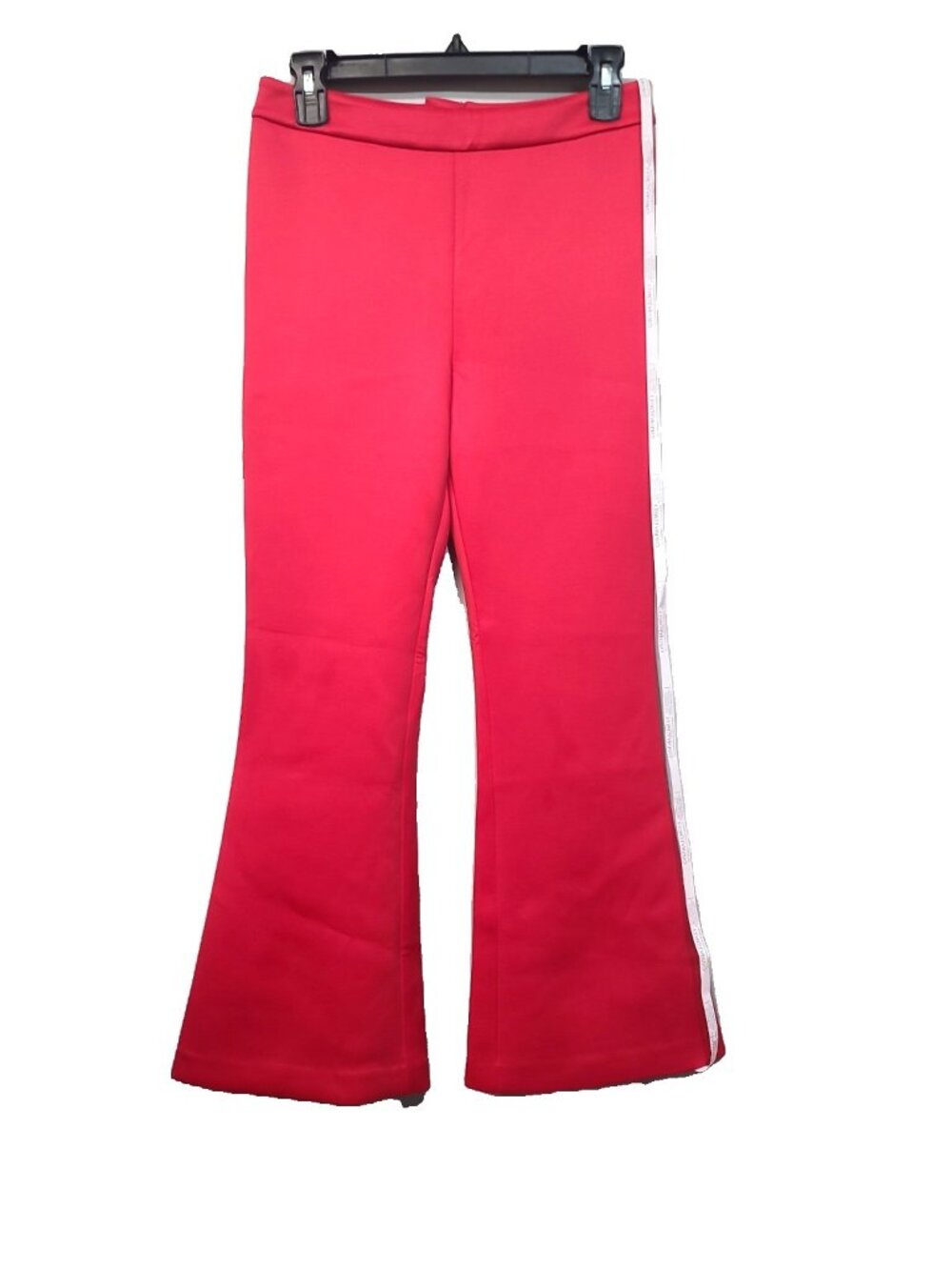 Cynthia Rowley Bonded Cropped Flare Pant Size 6 Red NWT